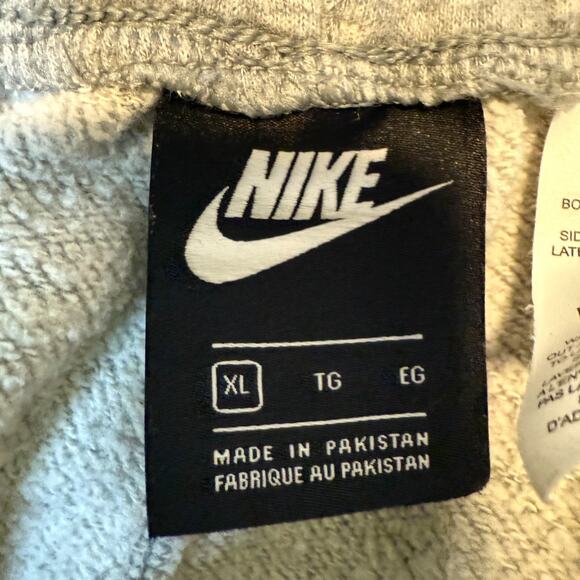 Nike Shorts Mens XL Gray Sweatshorts Just Do It Fleece Stretch Swoosh Casual - Picture 2 of 11